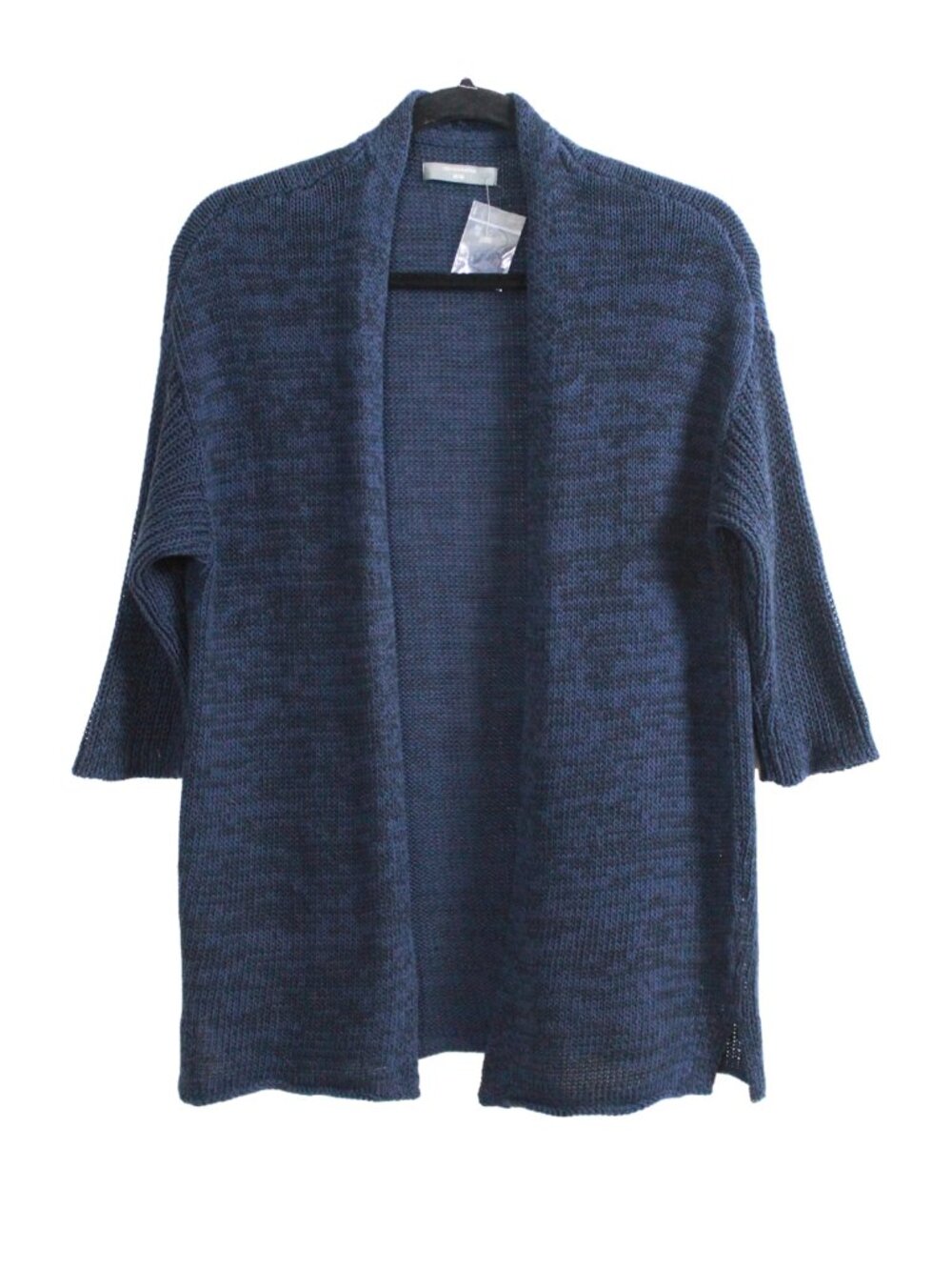 Denver Hayes Cotton Blend Open Front Cardigan Size M